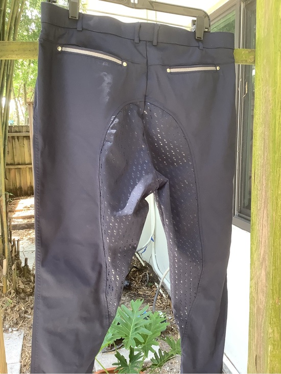 Equiline Pants - Equiline 34 Women's Navy Riding Breeches with Full Seat